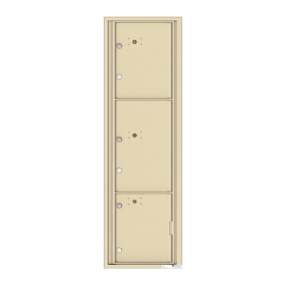 Versatile 3-Parcel Locker Wall-Mount 4C Mailbox Versatile 3-Parcel Locker Wall-Mount 4C Mailbox
