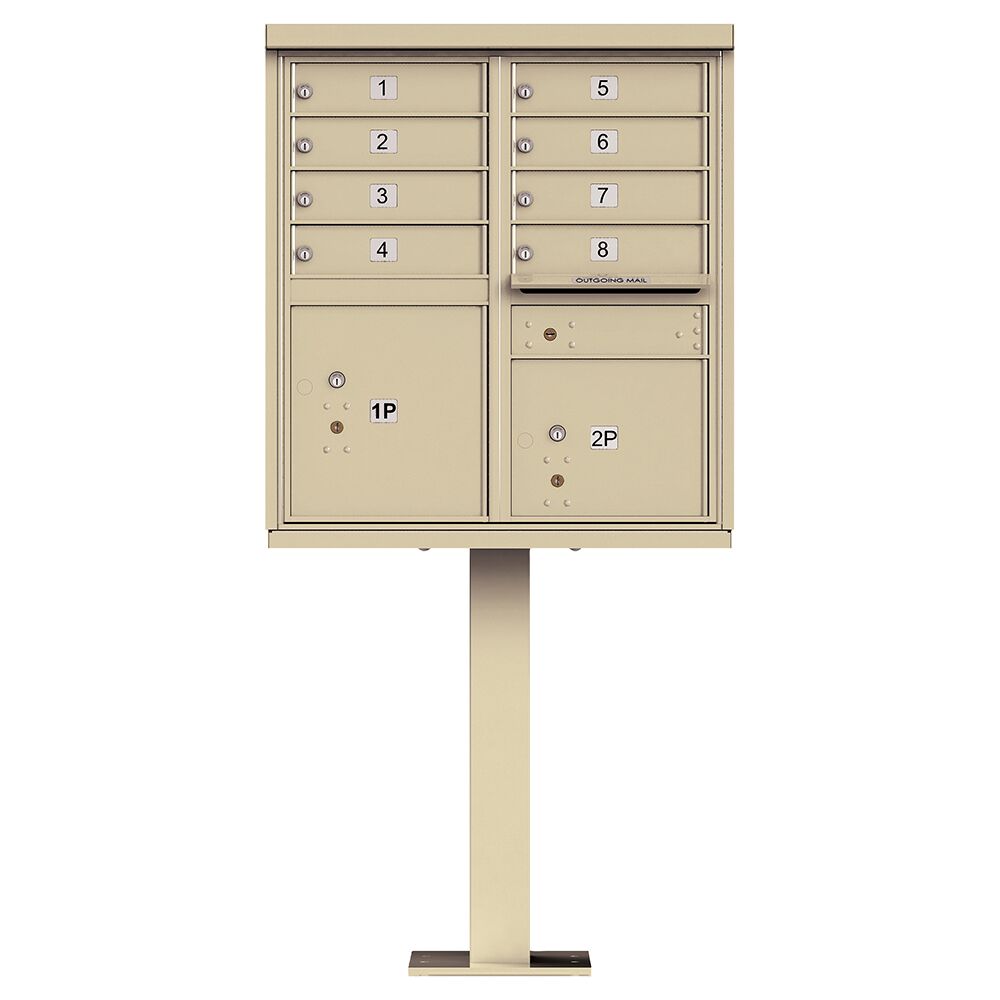 Vital 1570 8 Mailboxes 2 Parcel Lockers 1 Outgoing Pedestal Mount Cluster Box Unit Vital 1570 8 Mailboxes 2 Parcel Lockers 1 Outgoing Pedestal Mount Cluster Box Unit